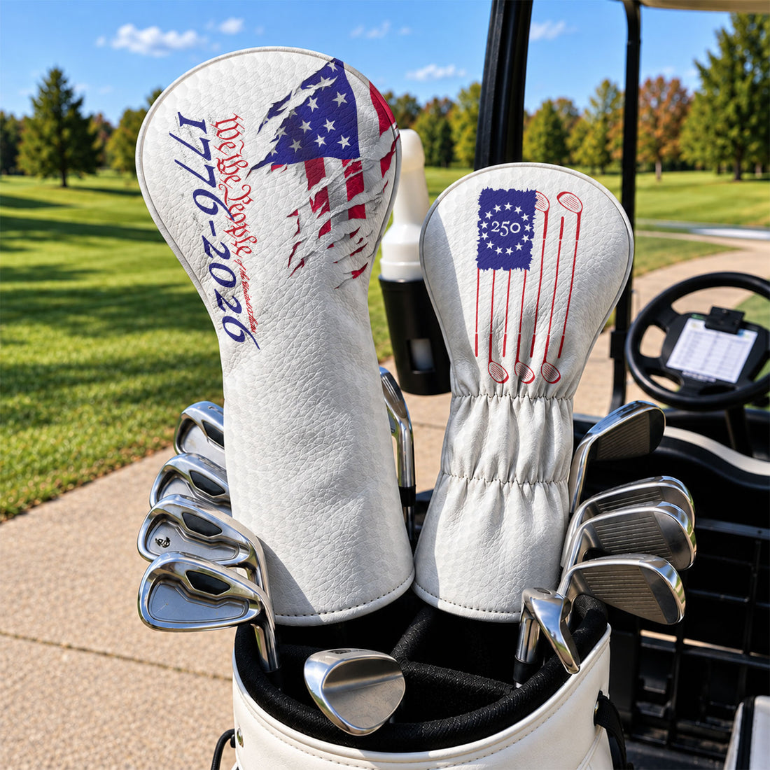 We The People 1776-2026 Betsy Ross Flag Golf Headcover, Golf Lover Gift, Gift For Him