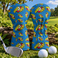 Whack Fck Comic Golf Ball Pattern Golf Head Cover, Novelty Golf Headcover, Golf Gift