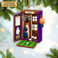 Custom Name Golf Locker Acrylic Ornament, Christmas Keepsake, Holiday Tree Decor