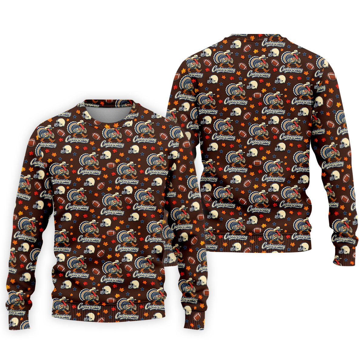 Cowboysgiving Thanksgiving Golf Shirt, Golf Shirts For Men, Funny Mens Golf Shirts