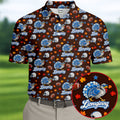 Lionsgiving Thanksgiving Golf Shirt, Golf Shirts For Men, Funny Mens Golf Shirts