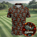 Eaglesgiving Thanksgiving Golf Shirt, Golf Shirts For Men, Funny Mens Golf Shirts