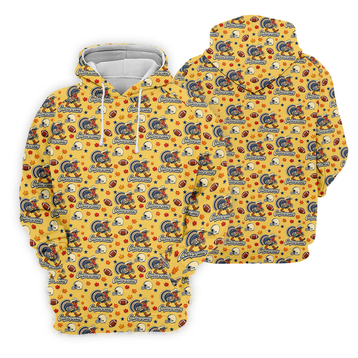 Cowboysgiving Thanksgiving Golf Shirt, Golf Shirts For Men, Mens Holiday Golf Shirts