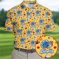 Lionsgiving Thanksgiving Golf Shirt, Golf Shirts For Men, Mens Holiday Golf Shirts