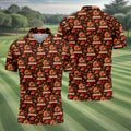 Chiefsgiving Thanksgiving Golf Shirt, Golf Shirts For Men, Funny Mens Golf Shirts