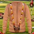 Funny Turkey Suspenders Ugly Christmas Sweater, Ugly Sweater Party, Golf Lover Gifts
