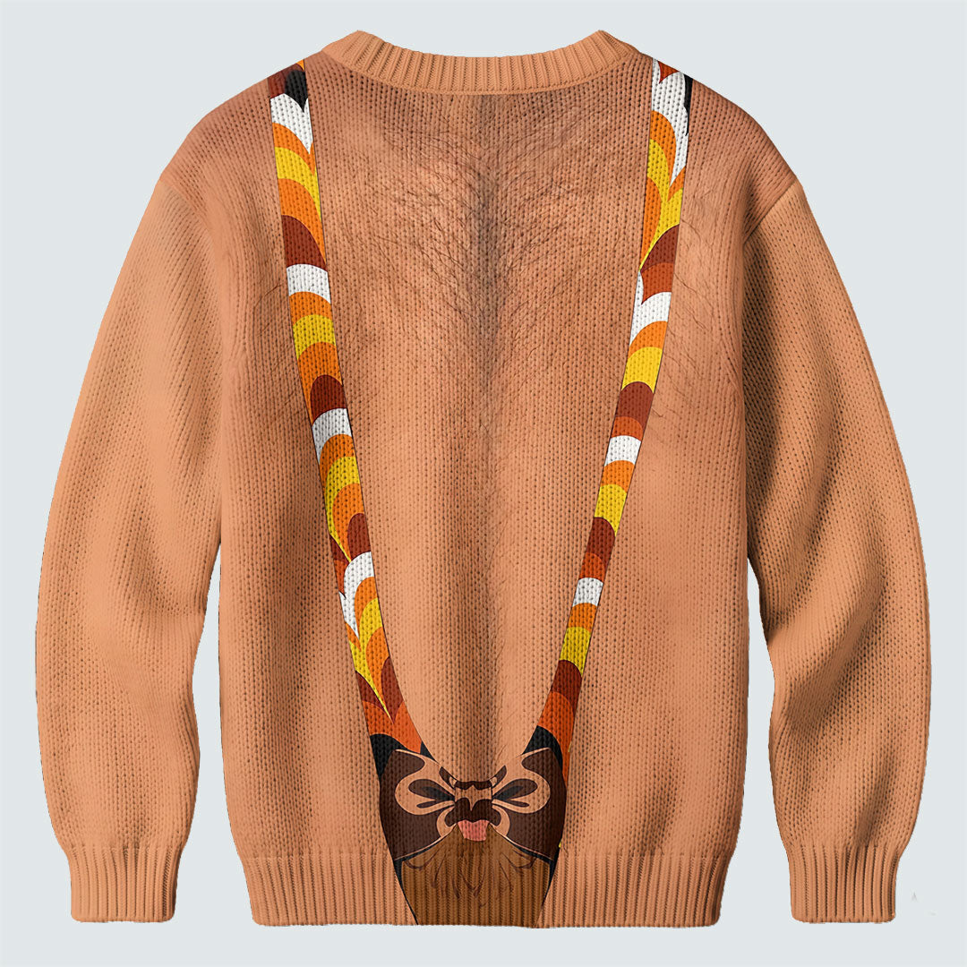 Funny Turkey Suspenders Ugly Christmas Sweater, Ugly Sweater Party, Golf Lover Gifts