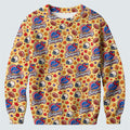 Yellow Football Leaves Ugly Christmas Sweater, Ugly Sweater Party, Funny Xmas Gift