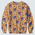 Yellow Football Leaves Ugly Christmas Sweater, Ugly Sweater Party, Funny Xmas Gift