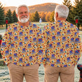 Yellow Football Leaves Ugly Christmas Sweater, Ugly Sweater Party, Funny Xmas Gift