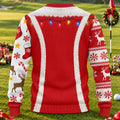 Santa Stuck In Belly Ugly Christmas Sweater, Funny Christmas Outfit, Golf Lover Gifts