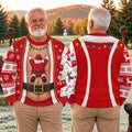 Santa Stuck In Belly Ugly Christmas Sweater, Funny Christmas Outfit, Golf Lover Gifts