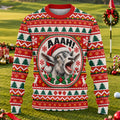 Funny Screaming Goat Ugly Christmas Sweater, Christmas Gifts, Funny Holiday Sweater