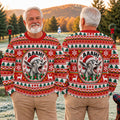Funny Screaming Goat Ugly Christmas Sweater, Christmas Gifts, Funny Holiday Sweater