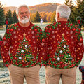 Golf Balls And Clubs Tree Ugly Christmas Sweater, Christmas Gifts, Ugly Sweater Party
