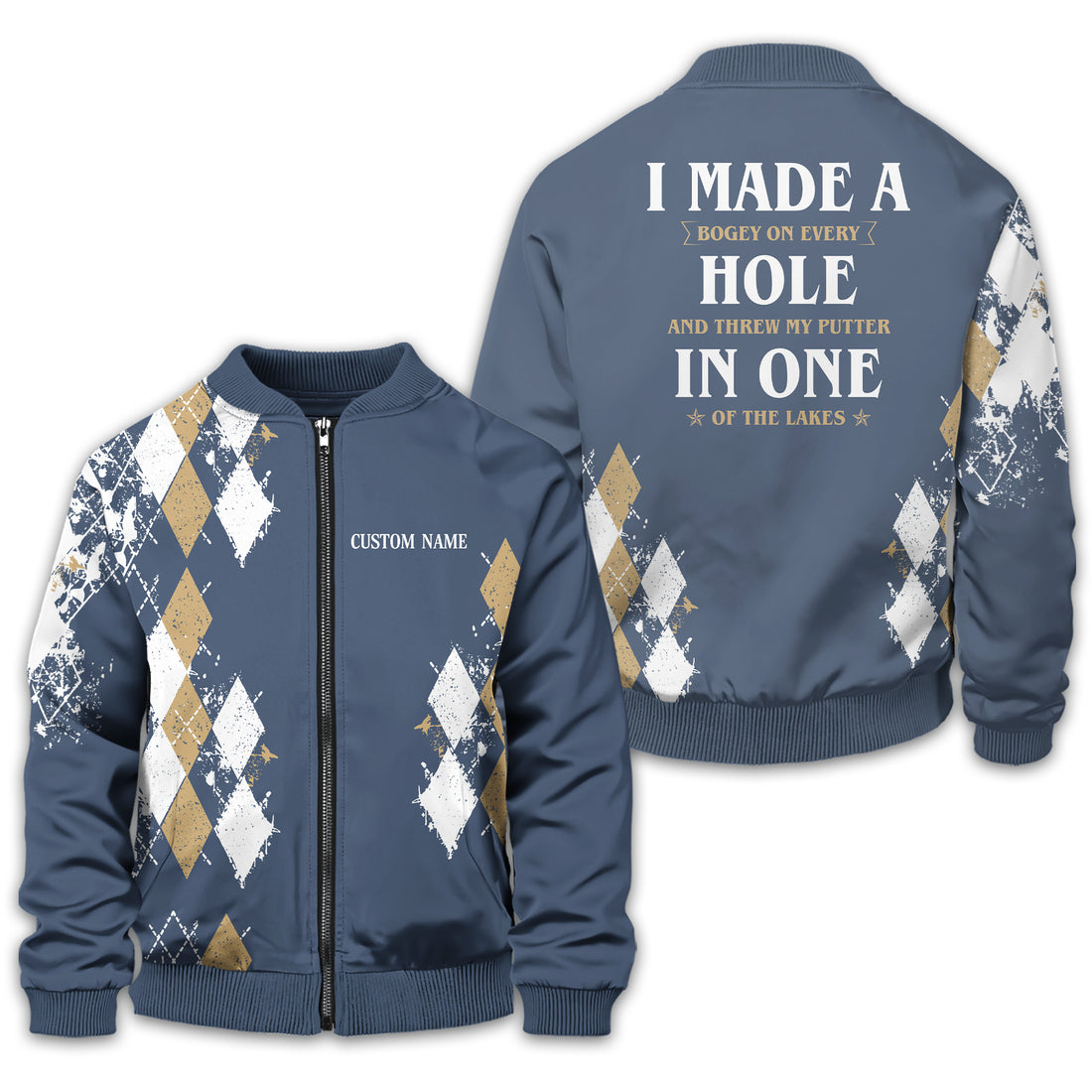 I Made A Bogey Personalized Golf Polo Shirt, Golf Shirt For Men, Gift For Golfers