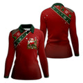 Christmas Tee The Season Santa Golf Shirt, Ladies Golf Shirts, Womens Golf Clothing