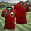 Christmas Tee The Season Santa Golf Shirt, Mens Golf Apparel, Golf Gifts For Men