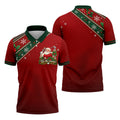 Christmas Tee The Season Santa Golf Shirt, Mens Golf Apparel, Golf Gifts For Men