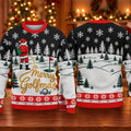 Black Merry Golfmas Ugly Christmas Sweater - view 5