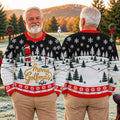 Black Merry Golfmas Ugly Christmas Sweater - view 4