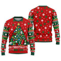 Oh Christmas Tee Golf Tree Golf Shirt, Mens Golf Apparel, Mens Holiday Golf Shirts