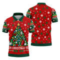 Oh Christmas Tee Golf Tree Golf Shirt, Mens Golf Apparel, Mens Holiday Golf Shirts