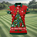 Oh Christmas Tee Golf Tree Golf Shirt, Golf Shirts For Women, Golf Gifts For Women