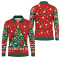 Oh Christmas Tee Golf Tree Golf Shirt, Mens Golf Apparel, Mens Holiday Golf Shirts