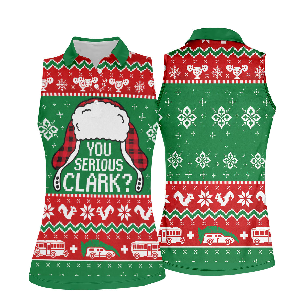 Christmas You Serious Clark Golf Shirt, Womens Golf Apparel, Womens Golf Clothing