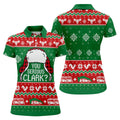 Christmas You Serious Clark Golf Shirt, Womens Golf Apparel, Womens Golf Clothing