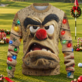 Grumpy Face Ugly Christmas Sweater - view 1