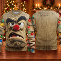 Grumpy Face Ugly Christmas Sweater - view 5