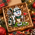 Custom Name Golf Ball Caddie Acrylic Ornament, Christmas Ornaments, Christmas Gifts