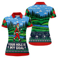 Christmas Your Hole Is My Goal Golf Shirt, Ladies Golf Shirts, Golf Shirts For Women