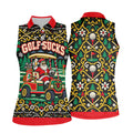 Christmas Golf Sucks Santa Cart Golf Shirt, Womens Golf Tops, Ladies Golf Shirts