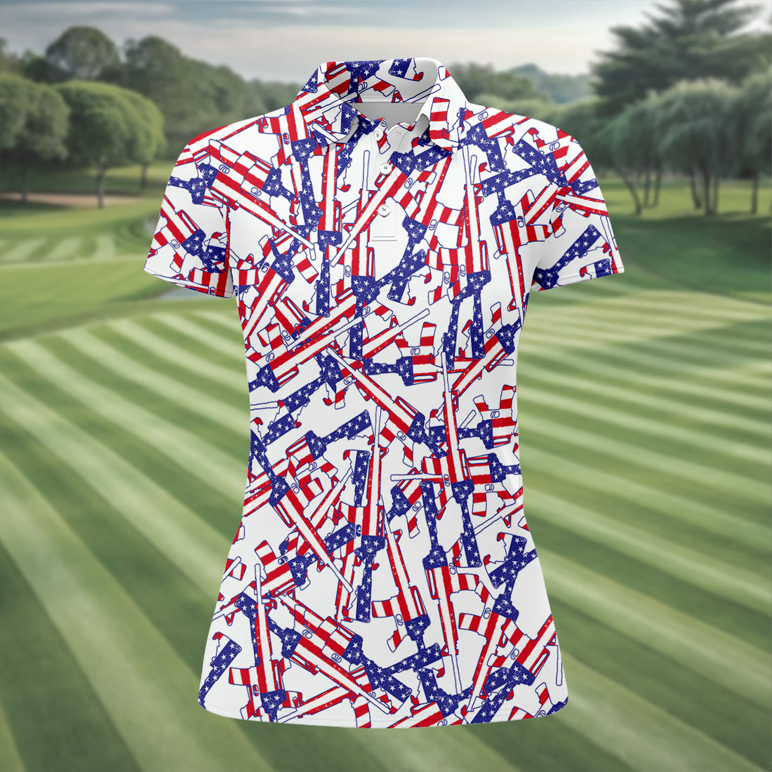 Ladies Patriotic Golf Shirts, Sleeveless Women's Golf Shirts, Ladies Golf Shirts, Golf Gifts For Women