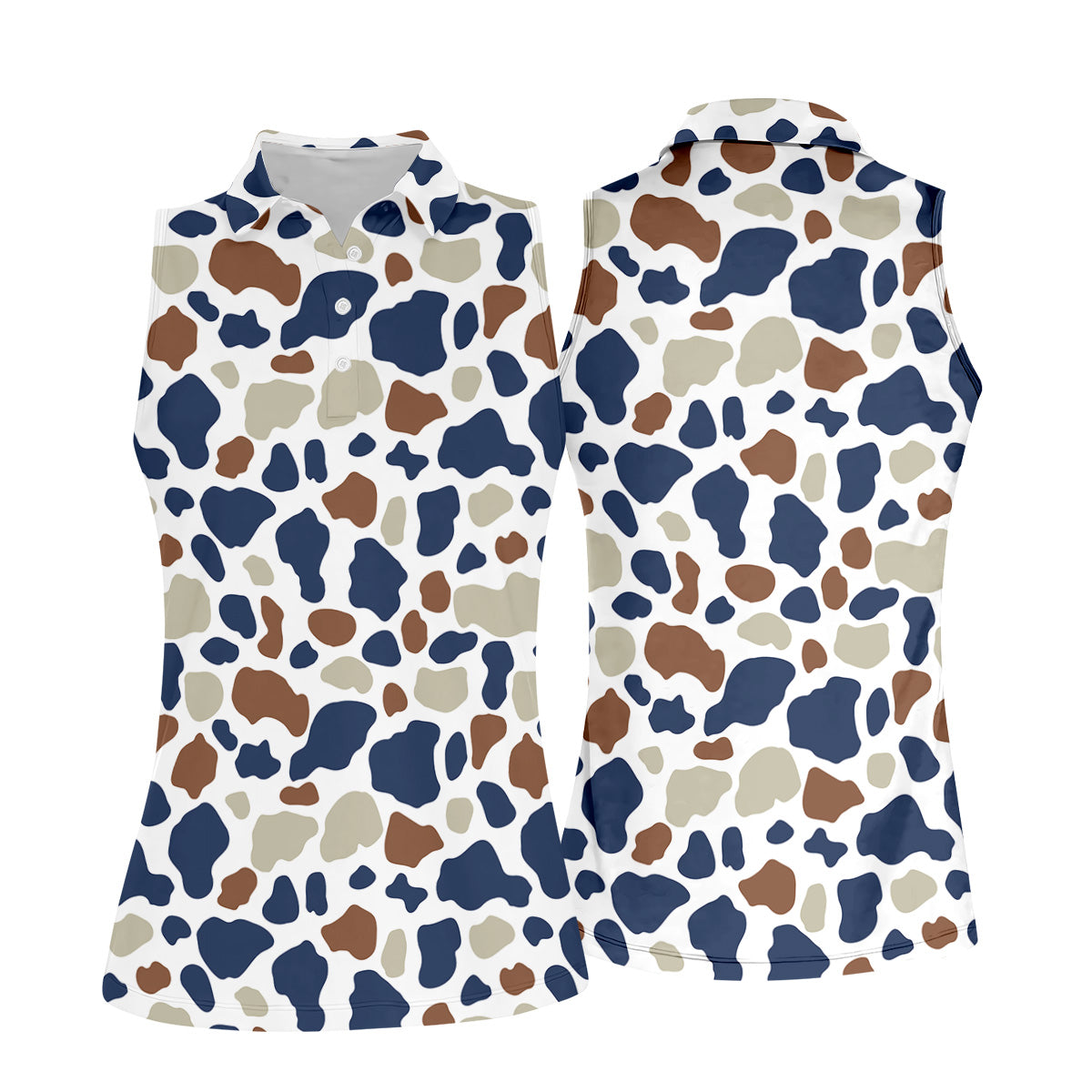 Polo Cow Pattern Cow Print Pattern Golf Polo Shirt, Fun Women's Golf Shirts, Ladies Gol ...