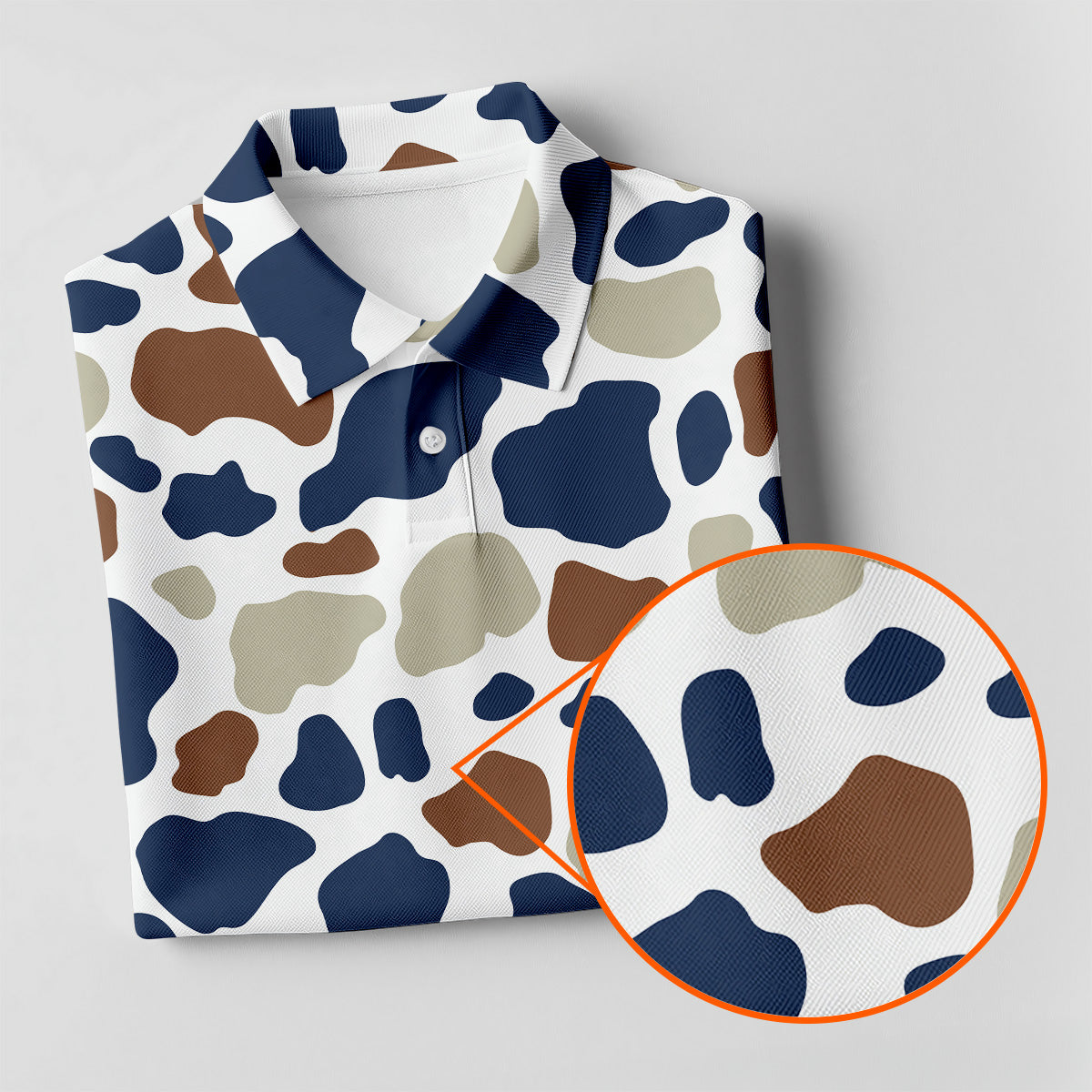 Polo Cow Pattern Cow Print Pattern Golf Polo Shirt, Fun Women's Golf Shirts, Ladies Gol ...