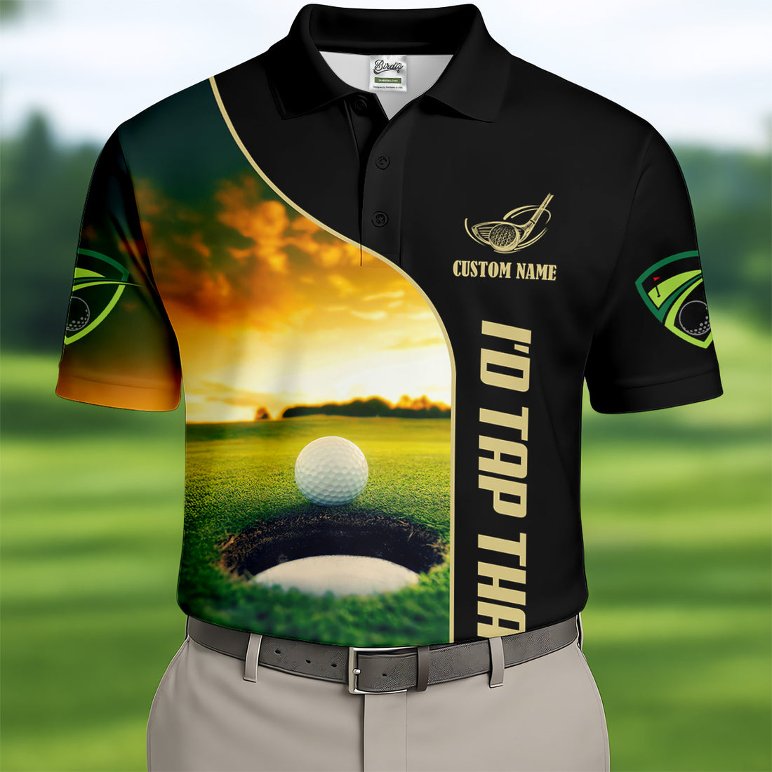 I'd Tap That Golf Tops For Men, Custom Golf Polos, Golf Gift For Men, Polo For Men