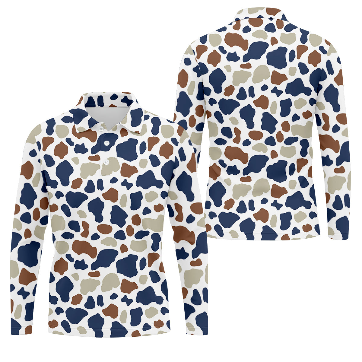 Polo Cow Pattern Cow Print Pattern Golf Polo Shirt, Fun Golf Shirts For Men, Polo Shirt ...