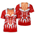 Christmas Candy Cane Corset Golf Shirt, Golf Gifts For Men, Funny Mens Golf Shirts