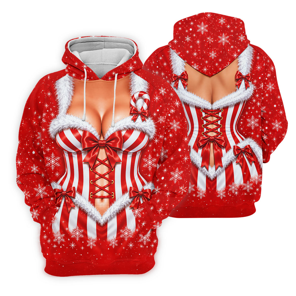 Christmas Candy Cane Corset Golf Shirt, Golf Gifts For Men, Funny Mens Golf Shirts
