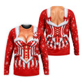 Christmas Candy Cane Corset Golf Shirt, Golf Gifts For Men, Funny Mens Golf Shirts