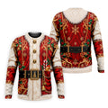 Christmas Ornate Santa Suit Golf Shirt, Golf Shirts For Men, Mens Holiday Golf Shirts
