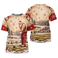 Christmas Vintage Santa Winter Golf Shirt, Golf Gifts For Men, Mens Golf Apparel
