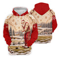 Christmas Vintage Santa Winter Golf Shirt, Golf Gifts For Men, Mens Golf Apparel