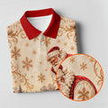 Christmas Vintage Santa Winter Golf Shirt, Golf Gifts For Men, Mens Golf Apparel