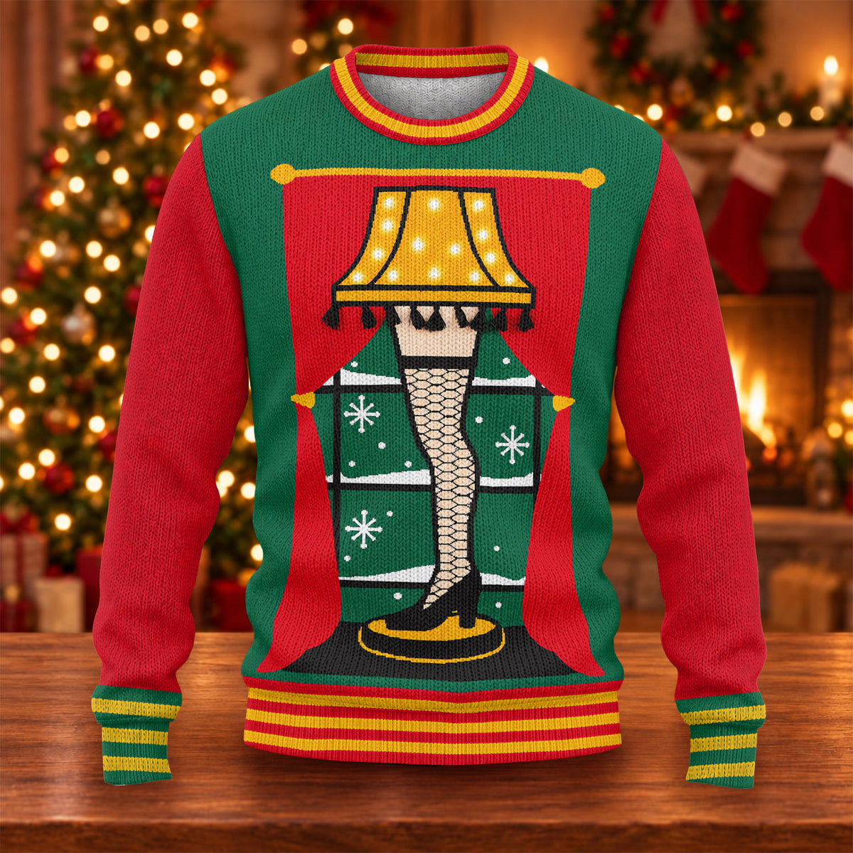 Leg Lamp Ugly Christmas Sweater - view 7