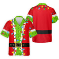 Christmas Green Furry Santa Suit Golf Shirt, Golf Shirts For Men, Golf Polo For Men